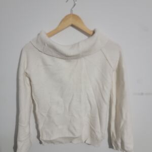 Elegant Cream Women's Sweater